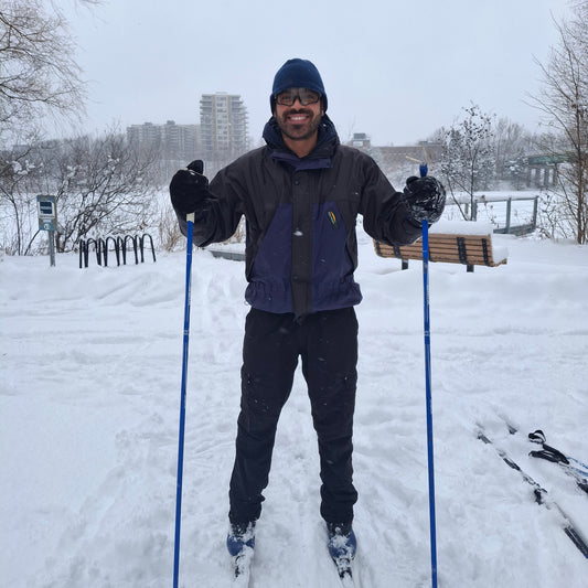 Ali goes skiing