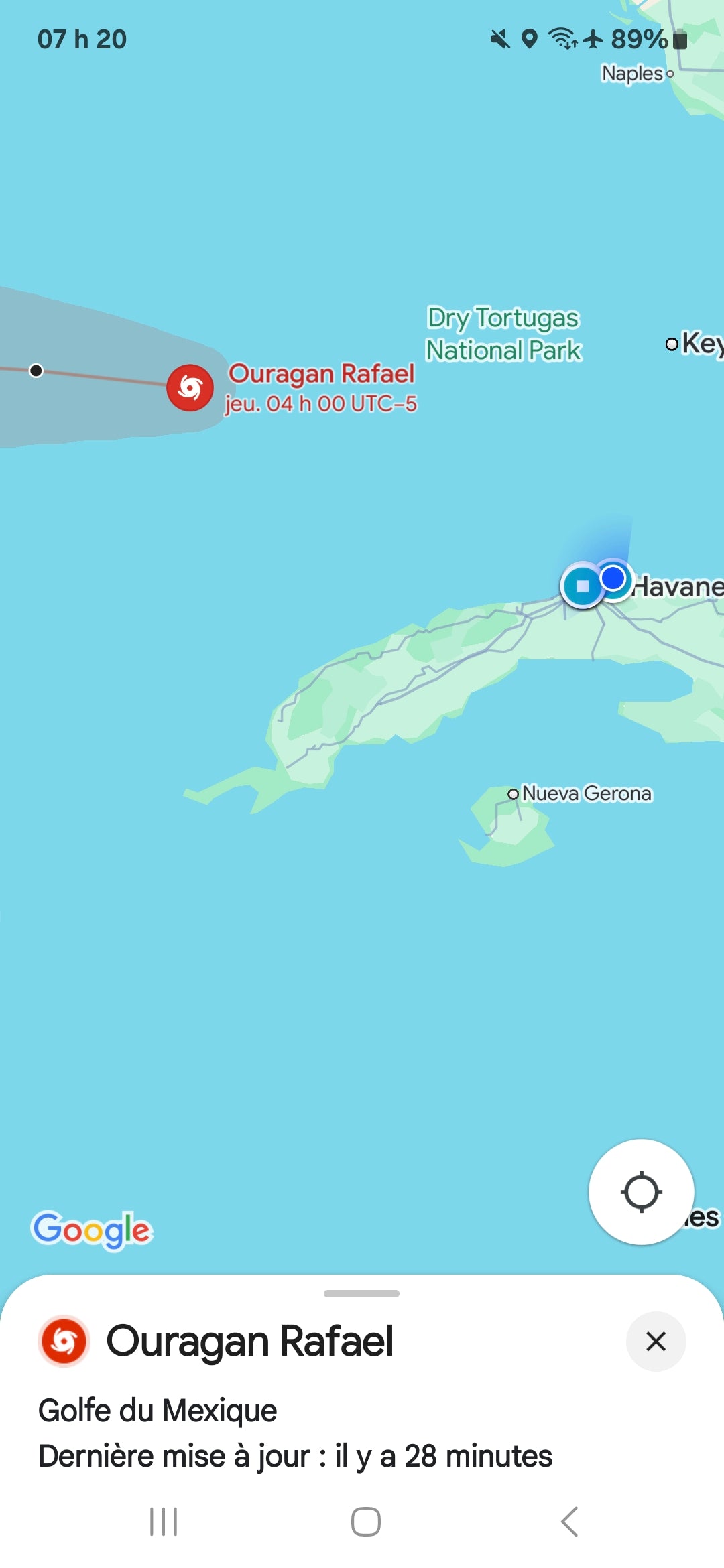 Hurricane Rafael Approaching Cuba in 2024